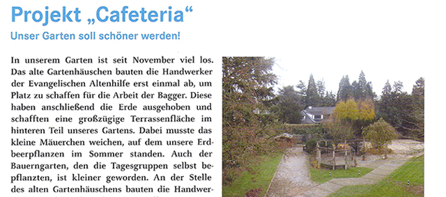 Arikel der Diakonie-Zeitschrift, 2014