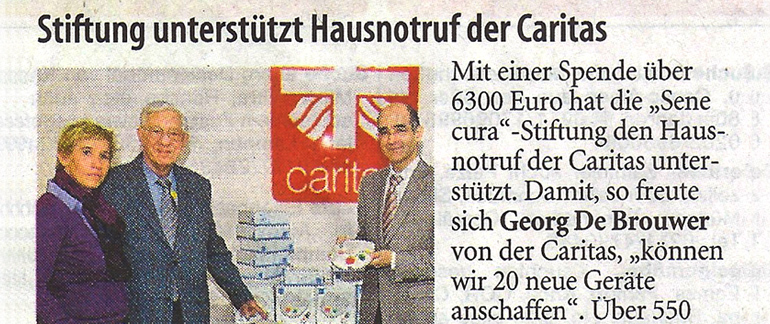 Bild des Zeitungsartikels der WZ